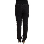CYCLE Black Cotton Distressed Low Waist Slim Fit Denim Jeans PAN71164 - 31