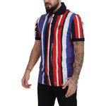 Dolce & Gabbana Multicolor Cotton Polo Top T-shirt TSH8094- 44