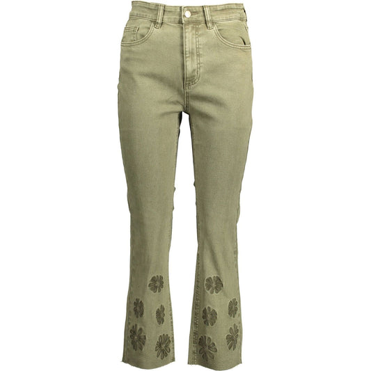 Desigual Green Cotton Women Jeans DE-14481-W36-FBB-268
