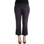 Jucca Chic Low Waist Cropped Pants in Black Jucca Dark Slate Gray