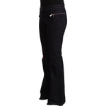 Exte Chic Mid Waist Flared Denim Elegance Exte Black