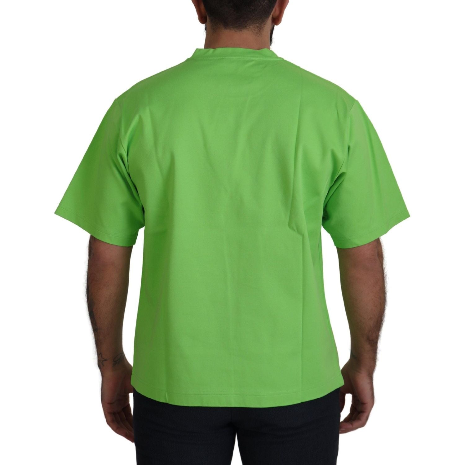 Dolce & Gabbana Green Cotton DG CHANNEL Top T-shirt