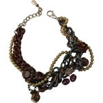Dolce & Gabbana Gold Brass Sicily Floral Crystal Statement Necklace SMY100931