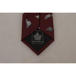Dolce & Gabbana Maroon Elegance Silk Tie Dolce & Gabbana Rosy Brown