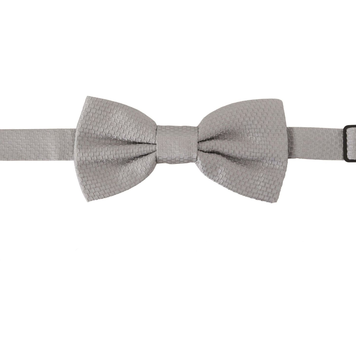 Dolce & Gabbana Gray 100% Silk Adjustable Neck Papillon Tie FT3622
