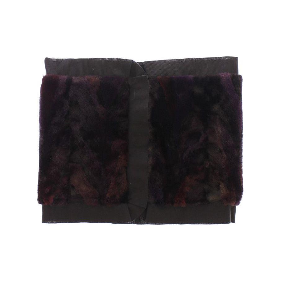 Dolce & Gabbana Purple MINK Fur Scarf Foulard Neck Wrap SDW10141