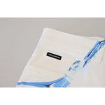 Dolce & Gabbana White Blue Denim Cotton Jeans Stretch Skinny Fit Pant PAN73200- 44