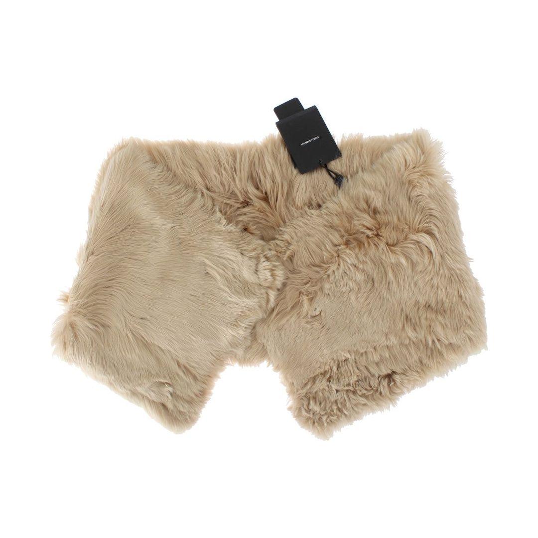 Dolce & Gabbana Beige Alpaca Collar Scarf MS810-1