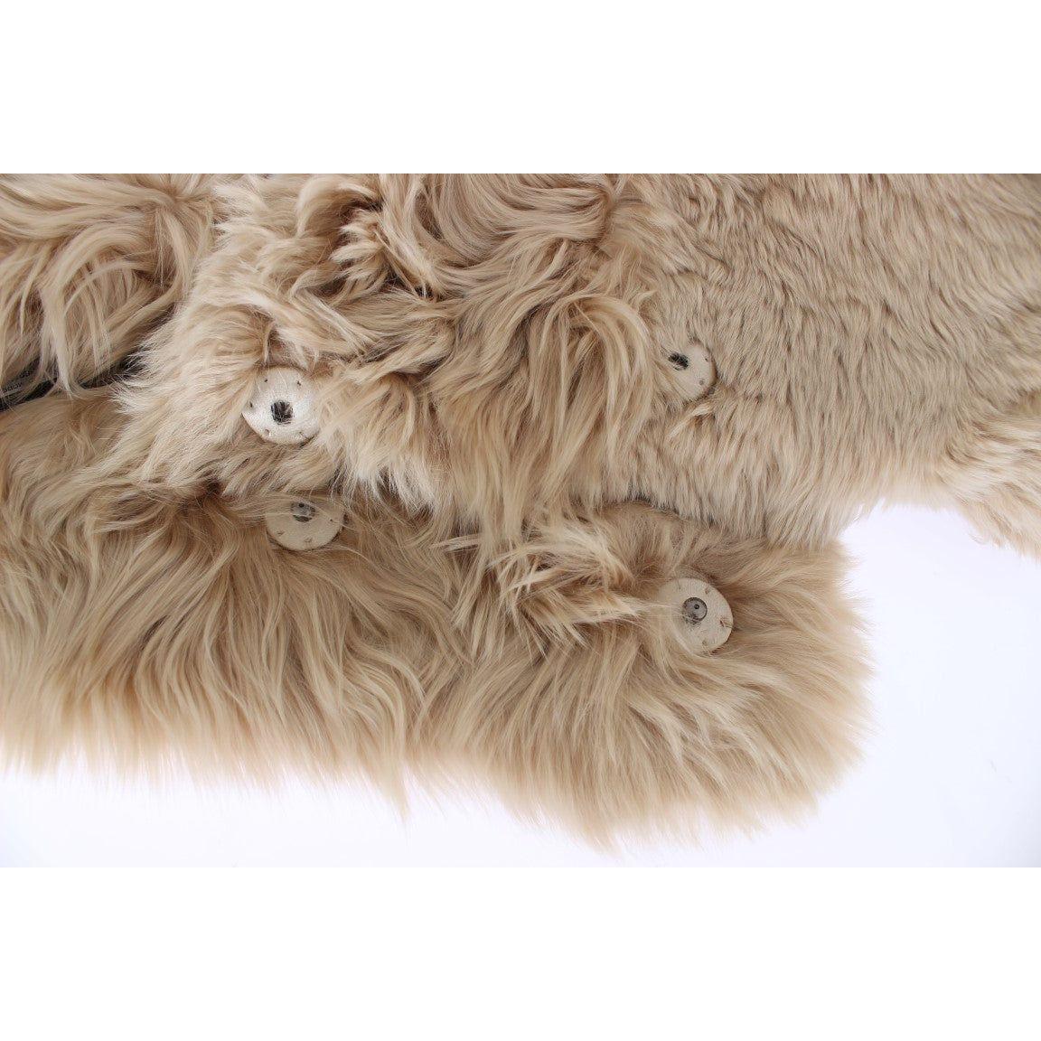 Dolce & Gabbana Beige Alpaca Collar Scarf MS810-1