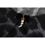 Chic Leopard Modal Top by Cavalli Cavalli Black