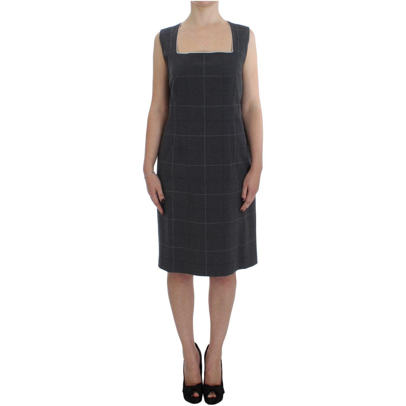 BENCIVENGA Gray Stretch Sheath Dress Suit Set