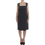 BENCIVENGA Elegant Gray Checkered Sheath Suit Set Suit BENCIVENGA Rosy Brown