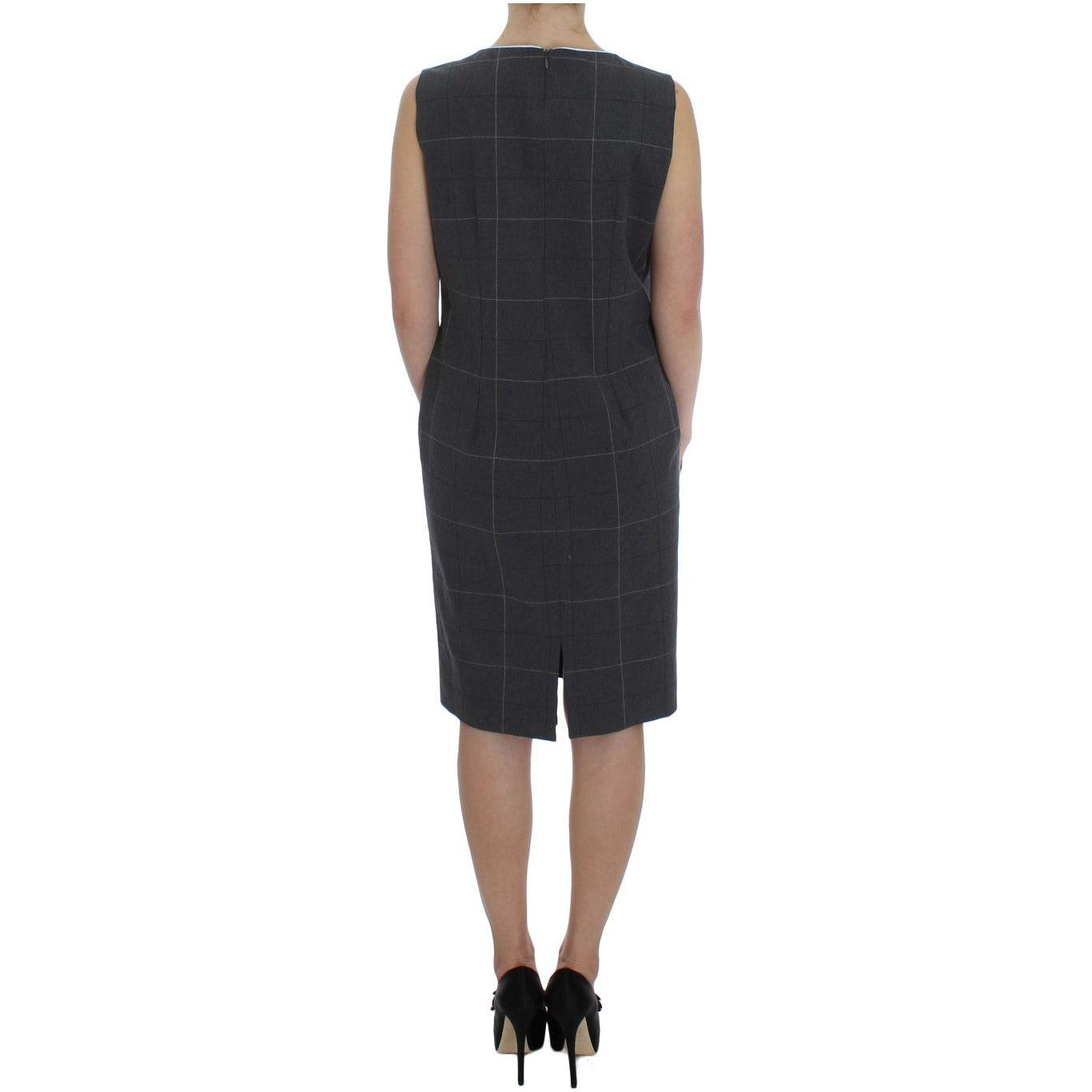 BENCIVENGA Gray Stretch Sheath Dress Suit Set