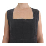 BENCIVENGA Elegant Gray Checkered Sheath Suit Set Suit BENCIVENGA Dark Slate Gray