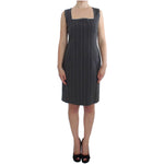 BENCIVENGA Elegant Gray Striped Dress & Blazer Suit Set BENCIVENGA Rosy Brown