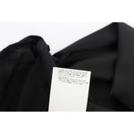 Exte Elegant Black Evening Wrap Top Blouse Exte Black