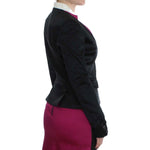 Exte Chic Black and Pink Single-Breasted Blazer Blazer Jacket Exte Black