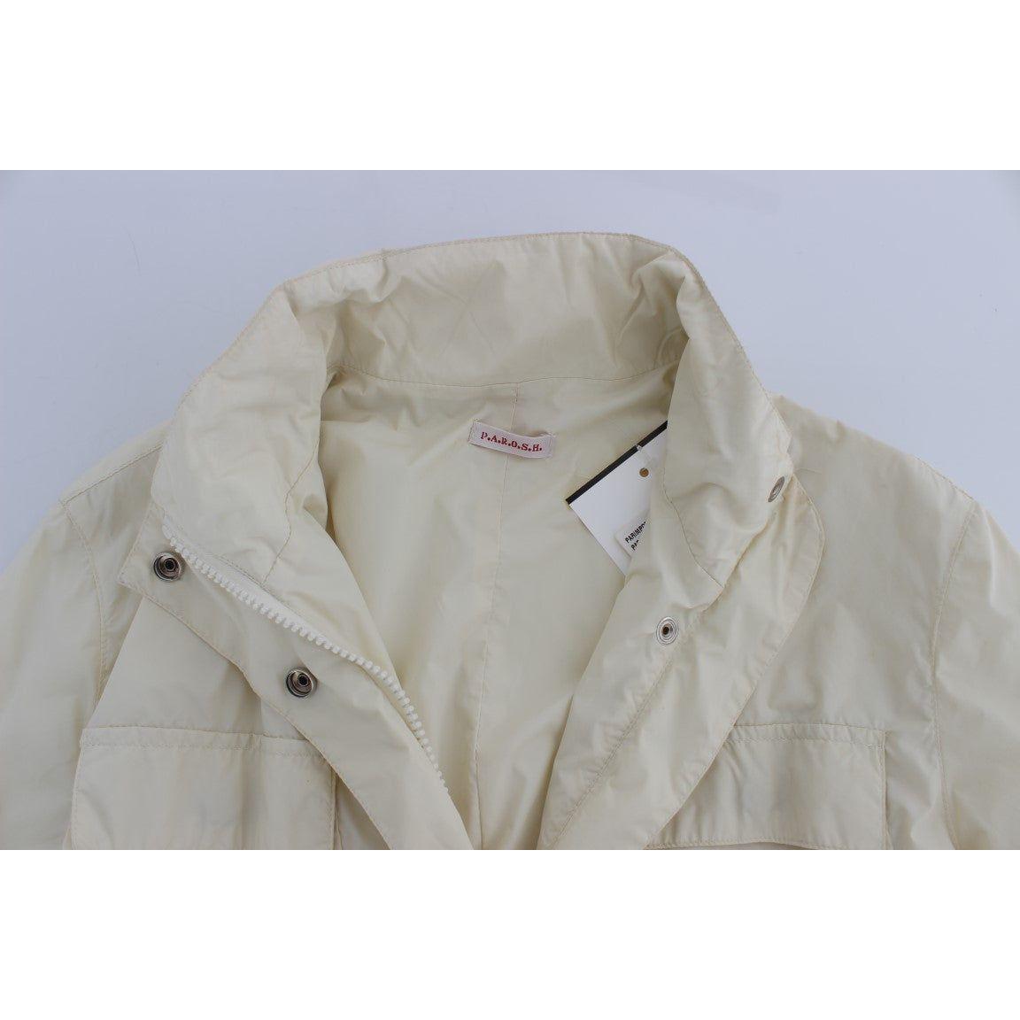 P.A.R.O.S.H. Beige Weather Proof Trench Jacket Coat