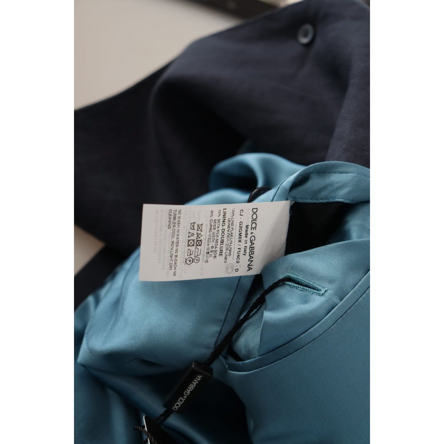Dolce & Gabbana Dark Blue ALTA SARTORIA Jacket Coat Blazer JKT3379- 56