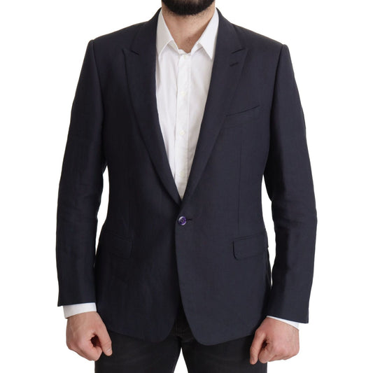 Dolce & Gabbana Dark Blue ALTA SARTORIA Jacket Coat Blazer JKT3379- 56