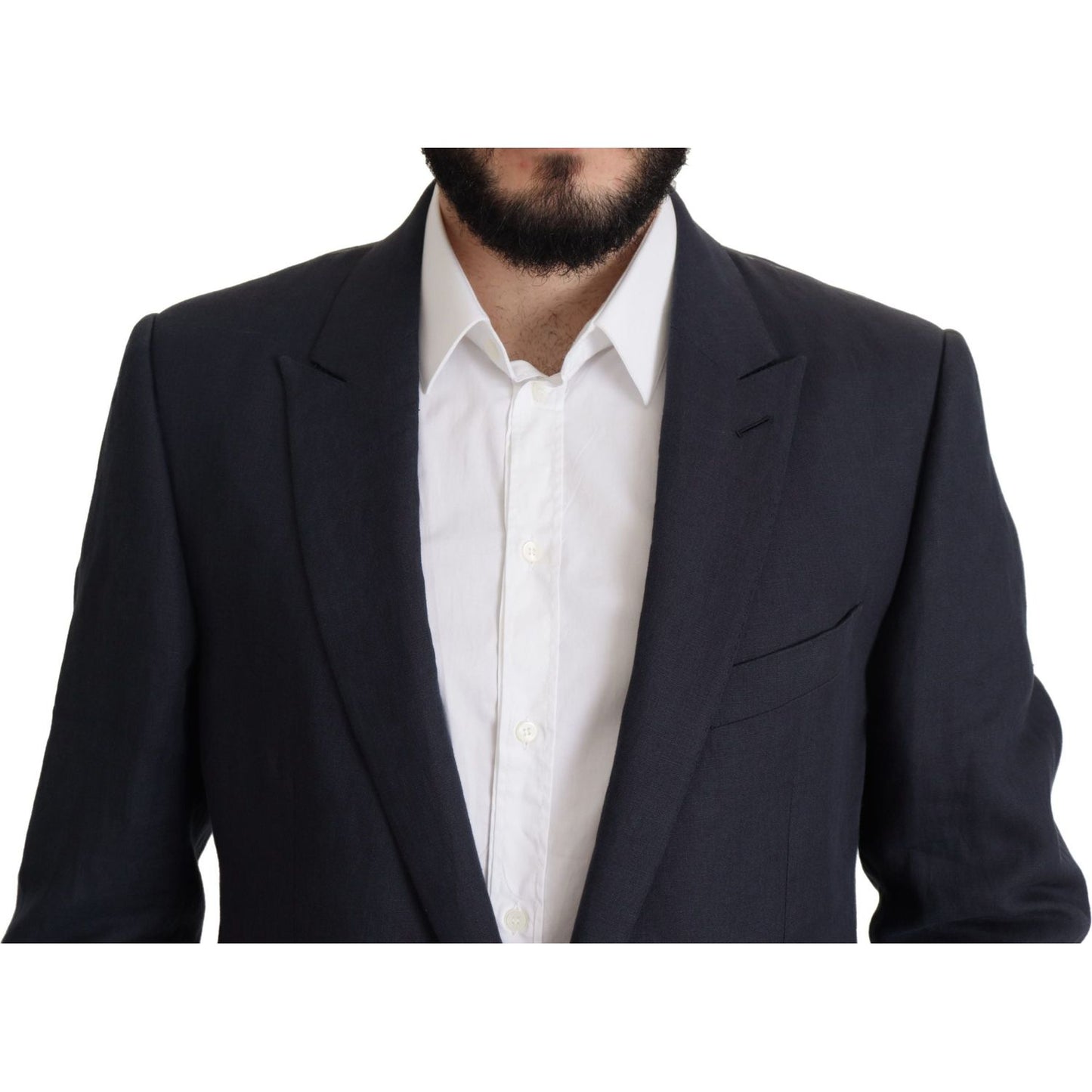 Dolce & Gabbana Dark Blue ALTA SARTORIA Jacket Coat Blazer JKT3379- 56