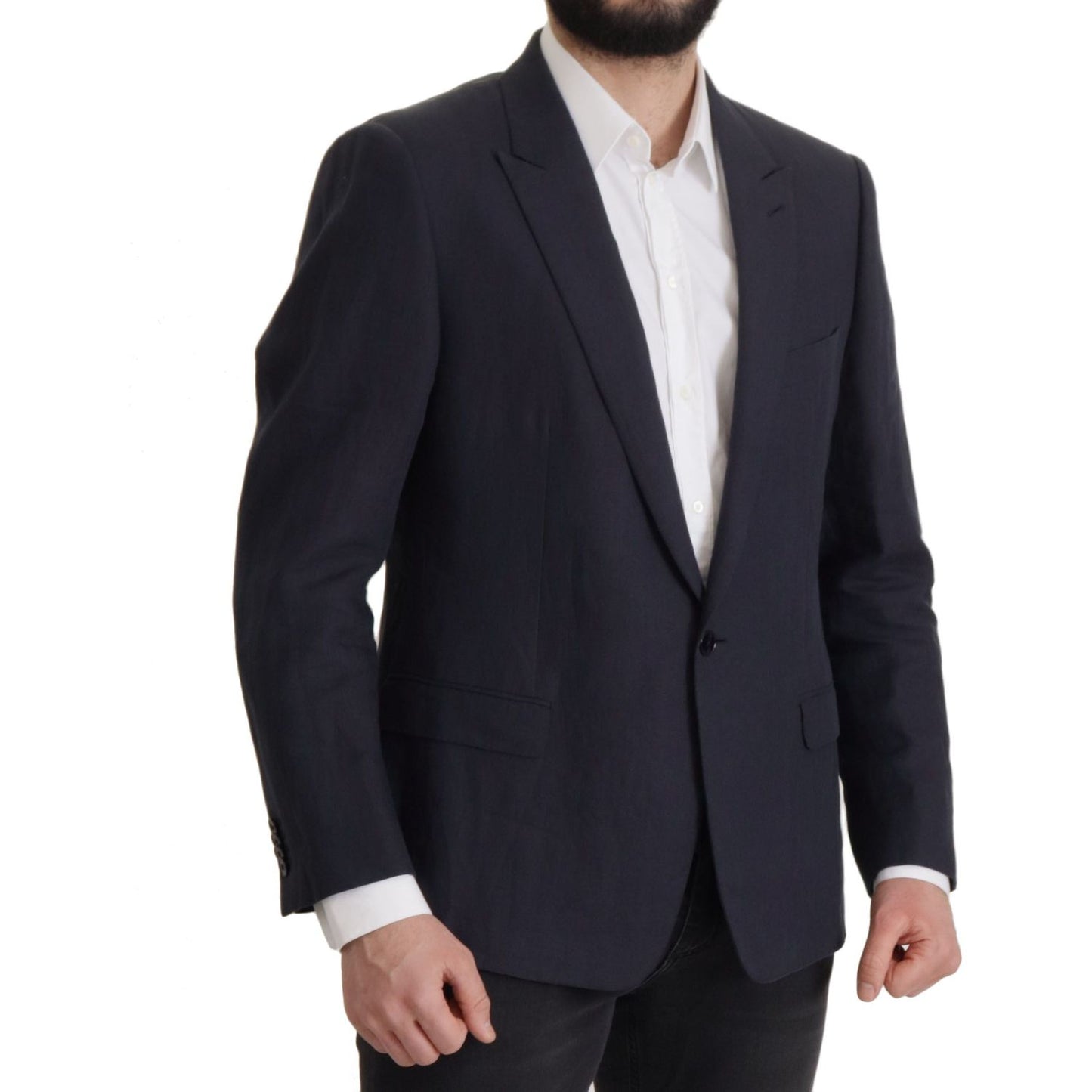 Dolce & Gabbana Dark Blue ALTA SARTORIA Jacket Coat Blazer JKT3379- 56