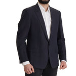 Dolce & Gabbana Dark Blue ALTA SARTORIA Jacket Coat Blazer JKT3379- 56