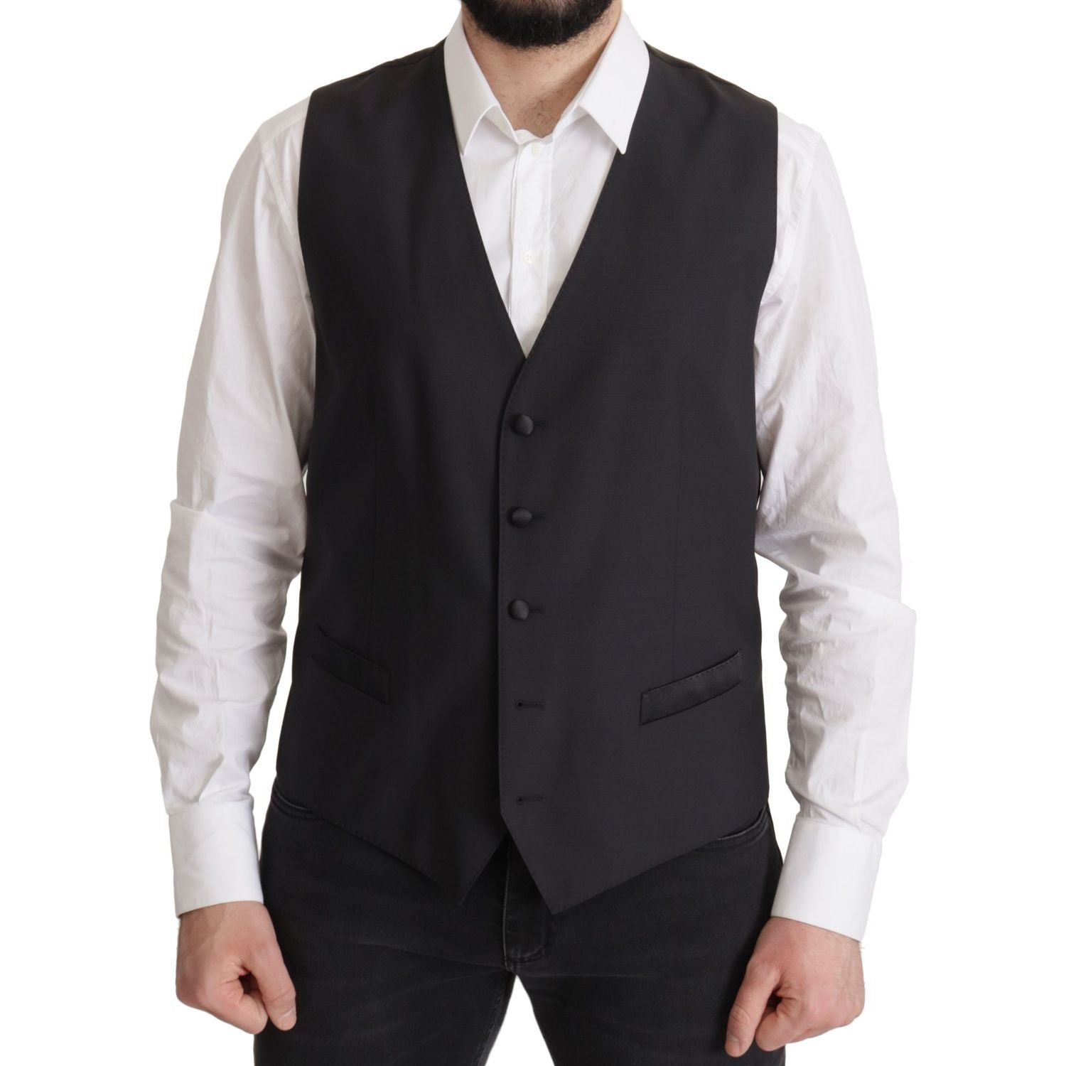 Dolce & Gabbana Dark Blue Single Breasted MARTINI Blazer