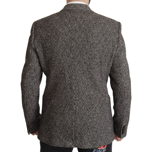 Dolce & Gabbana Gray Cotton Single Breasted Fantasy Blazer JKT3388 - 44