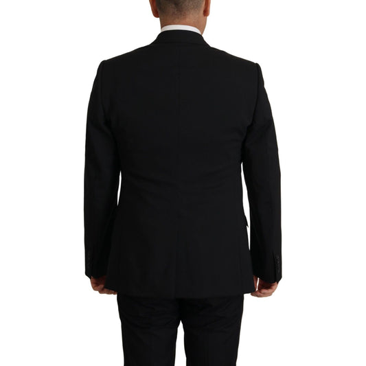 Dolce & Gabbana Black Jacket Vest 2 Piece MARTINI Blazer JKT3406- 48