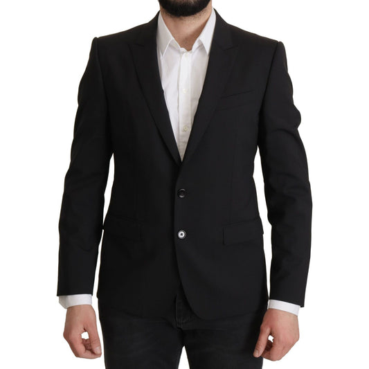 Dolce & Gabbana Black Single Breasted Jacket MARTINI Blazer JKT3411- 50