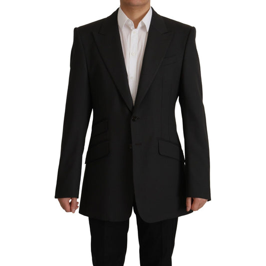 Dolce & Gabbana Black Wool Single Breasted Blazer v JKT3403- 48