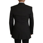 Dolce & Gabbana Black Wool Single Breasted Blazer v JKT3403- 48