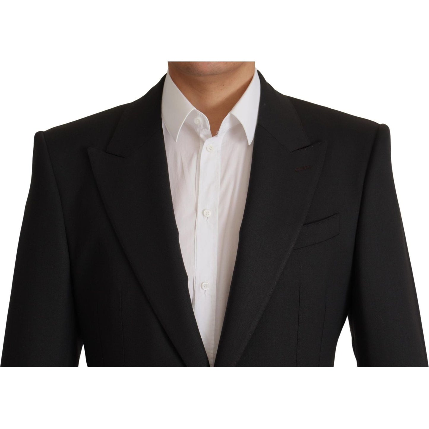 Dolce & Gabbana Black Wool Single Breasted Blazer v JKT3403- 48