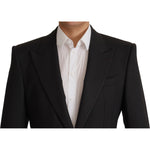 Dolce & Gabbana Black Wool Single Breasted Blazer v JKT3403- 48