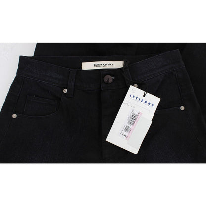Ermanno Scervino Blue Cotton Blend Slim Fit Bootcut Jeans Jeans & Pants