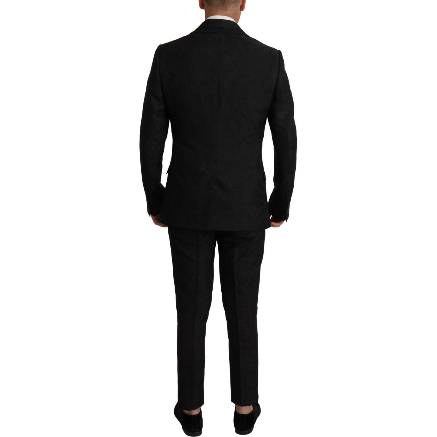 Dolce & Gabbana Black Polyester Formal 2 Piece MARTINI Suit KOS1996- 48