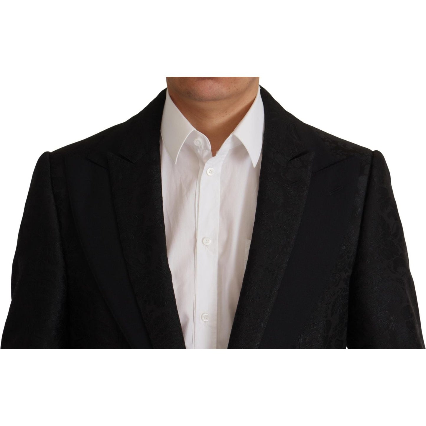 Dolce & Gabbana Black Polyester Formal 2 Piece MARTINI Suit KOS1996- 48