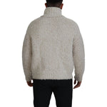 Dolce & Gabbana Cream Wool Knit Turtleneck Pullover Sweater TSH7901- 46