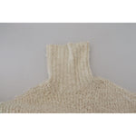 Dolce & Gabbana Cream Wool Knit Turtleneck Pullover Sweater TSH7901- 46