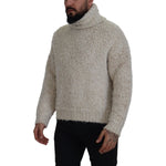 Dolce & Gabbana Cream Wool Knit Turtleneck Pullover Sweater TSH7901- 46