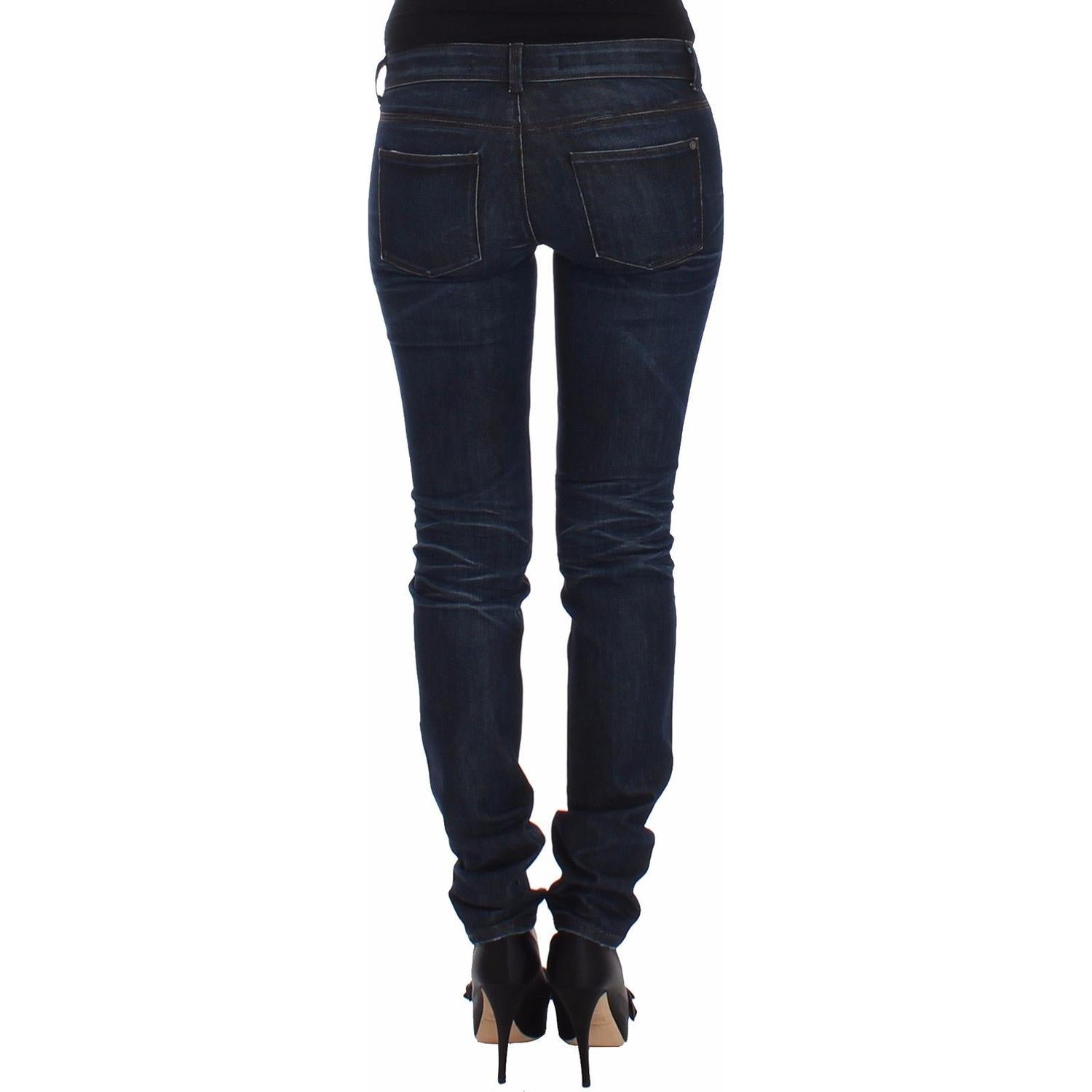 Ermanno Scervino Blue Slim Jeans Denim Pants Skinny Leg Stretch