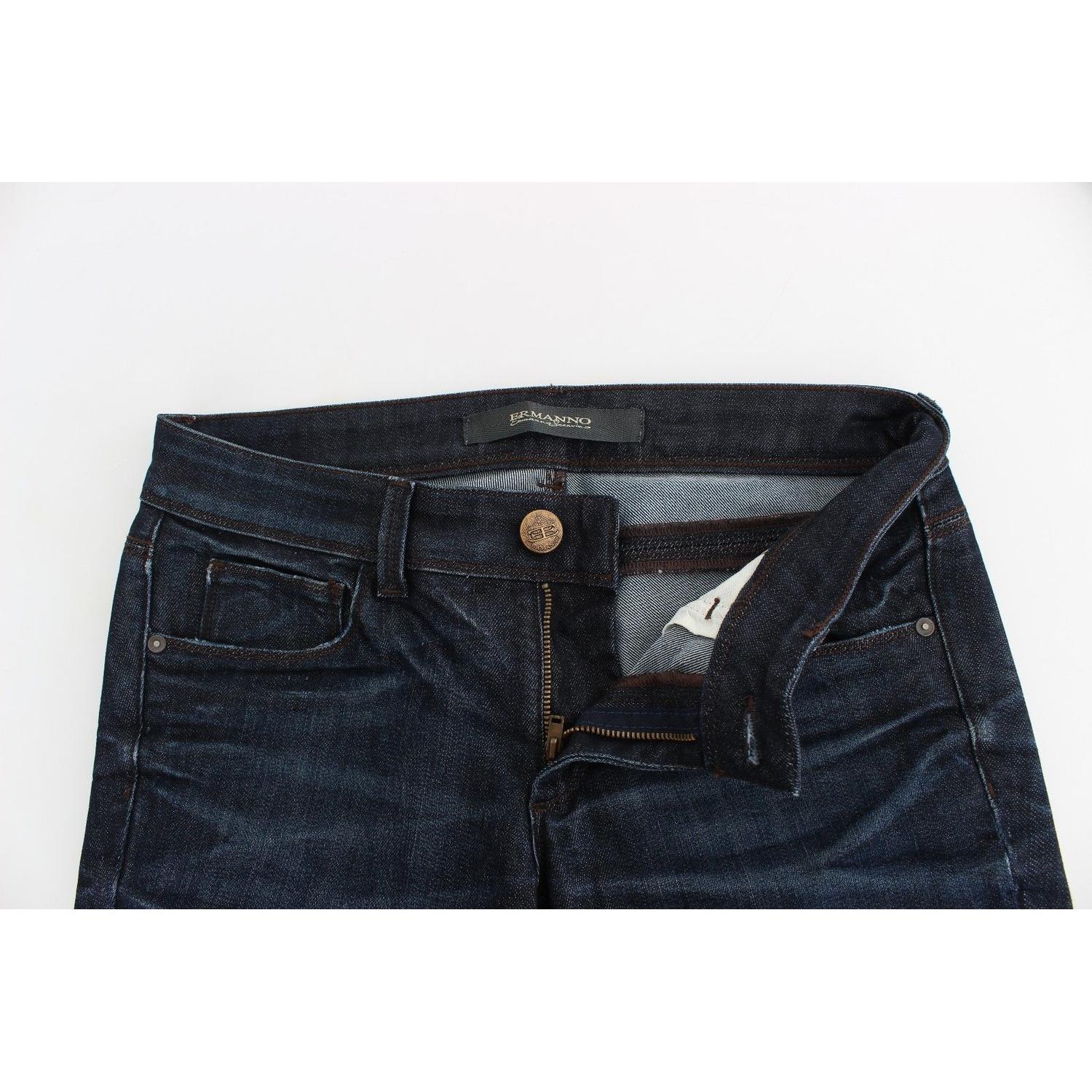 Ermanno Scervino Blue Slim Jeans Denim Pants Skinny Leg Stretch