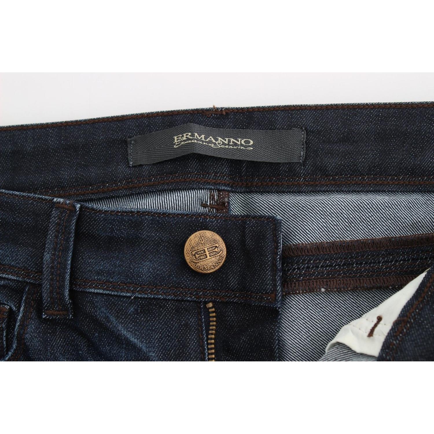 Ermanno Scervino Blue Slim Jeans Denim Pants Skinny Leg Stretch