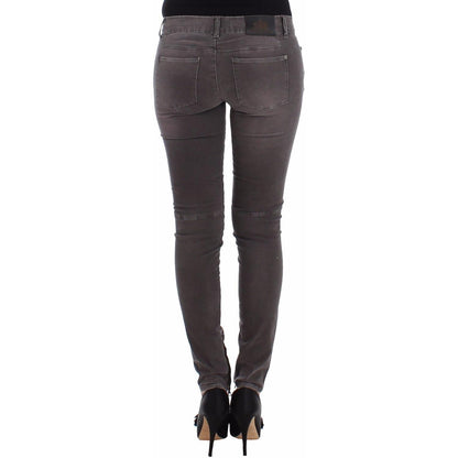 Ermanno Scervino Gray Slim Jeans Denim Pants Skinny Leg Stretch