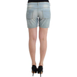 Ermanno Scervino Beachwear Blue Denim City Casual Dress Shorts SIG11498-1