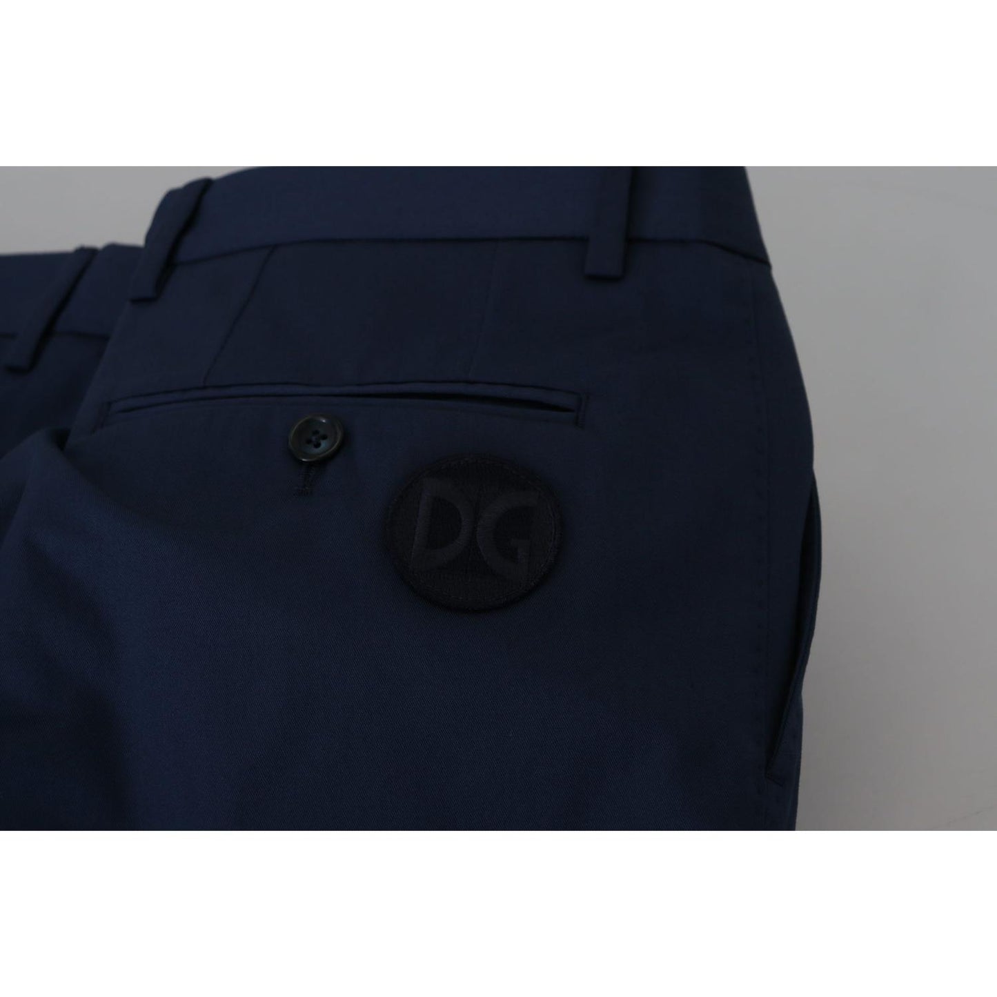 Dolce & Gabbana Blue Chinos Cotton Stretch Casual Shorts PAN74021- 44