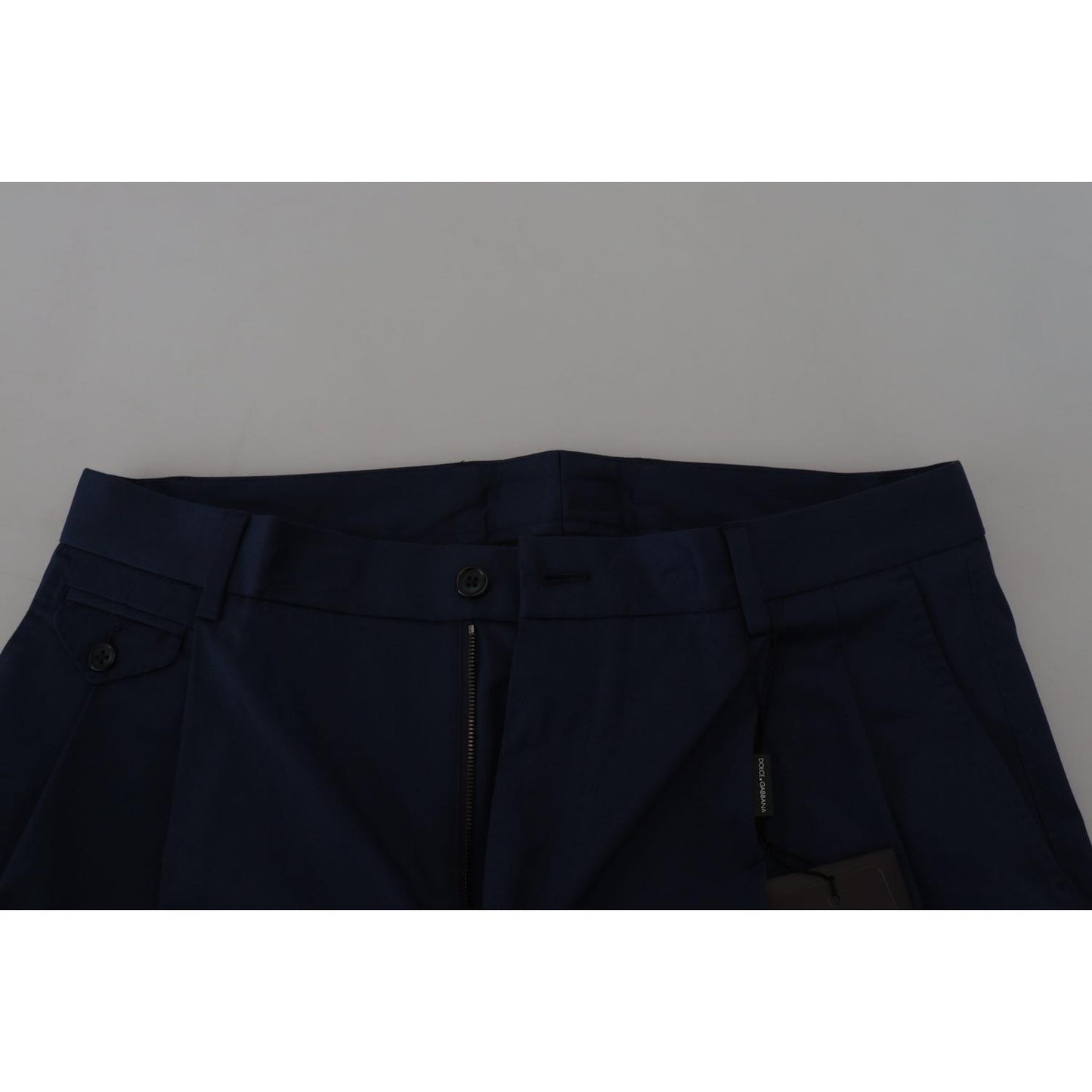 Dolce & Gabbana Blue Chinos Cotton Stretch Casual Shorts PAN74021- 44