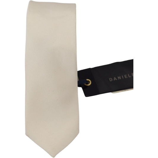 Daniele Alessandrini Exclusive Silk Bow Tie in Off White 1728,67345645728,Accessories,Daniele Alessandrini,Material: 100% Silk,Men,Men - Accessories,New with tags,Off White,Ties & Bowties - Men - Accessories KRA3210
