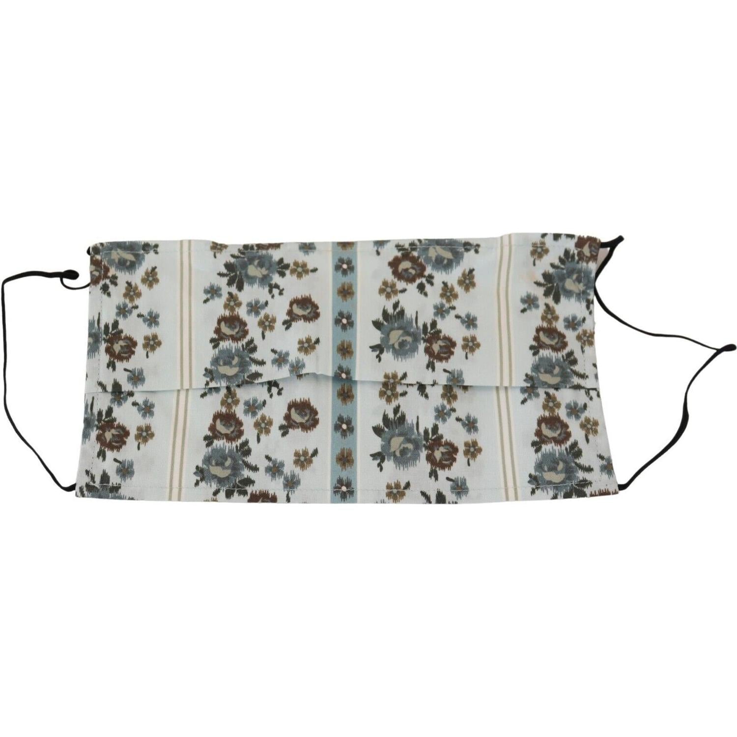 别致的白色花卉褶皱棉质面膜